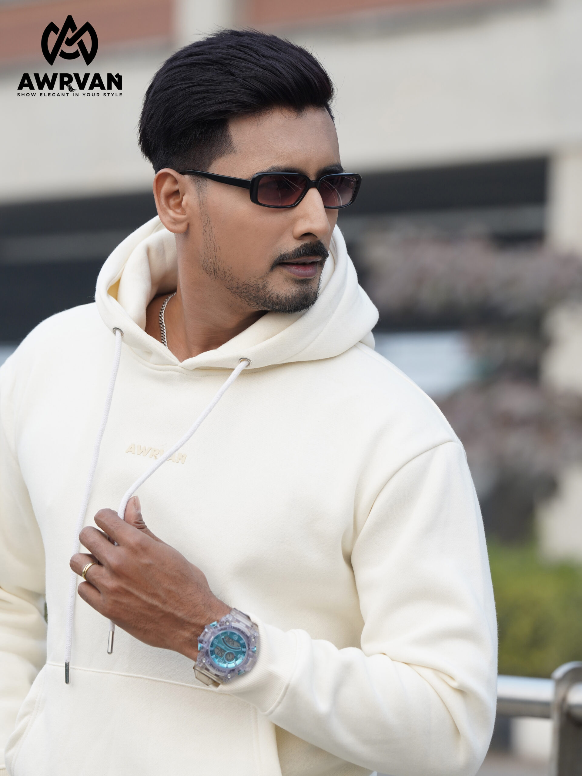 Universe Geometry Off White Hoodie.